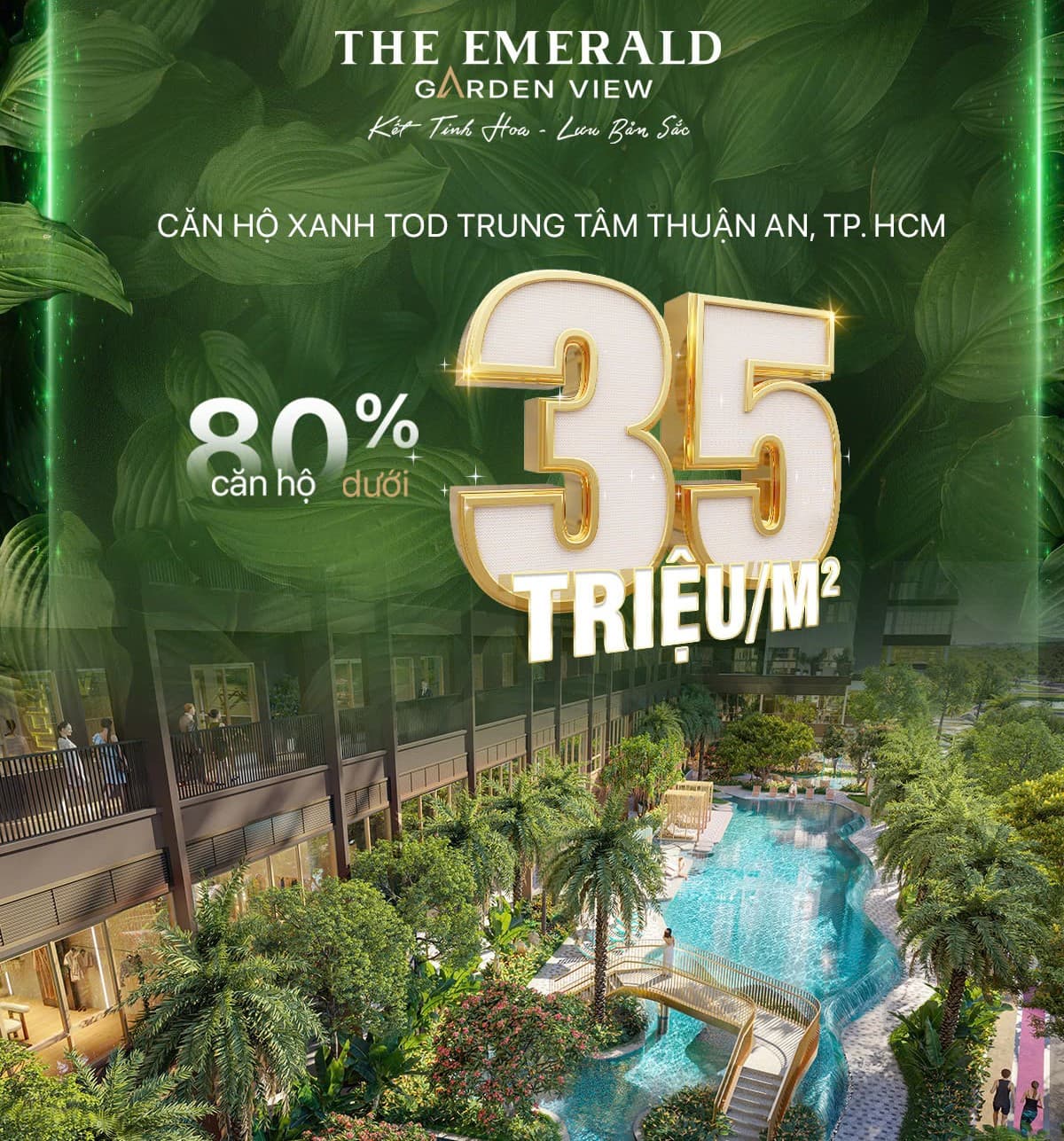 Giá Bán Căn Hộ The Emerald Garden View 35 Triệu M2